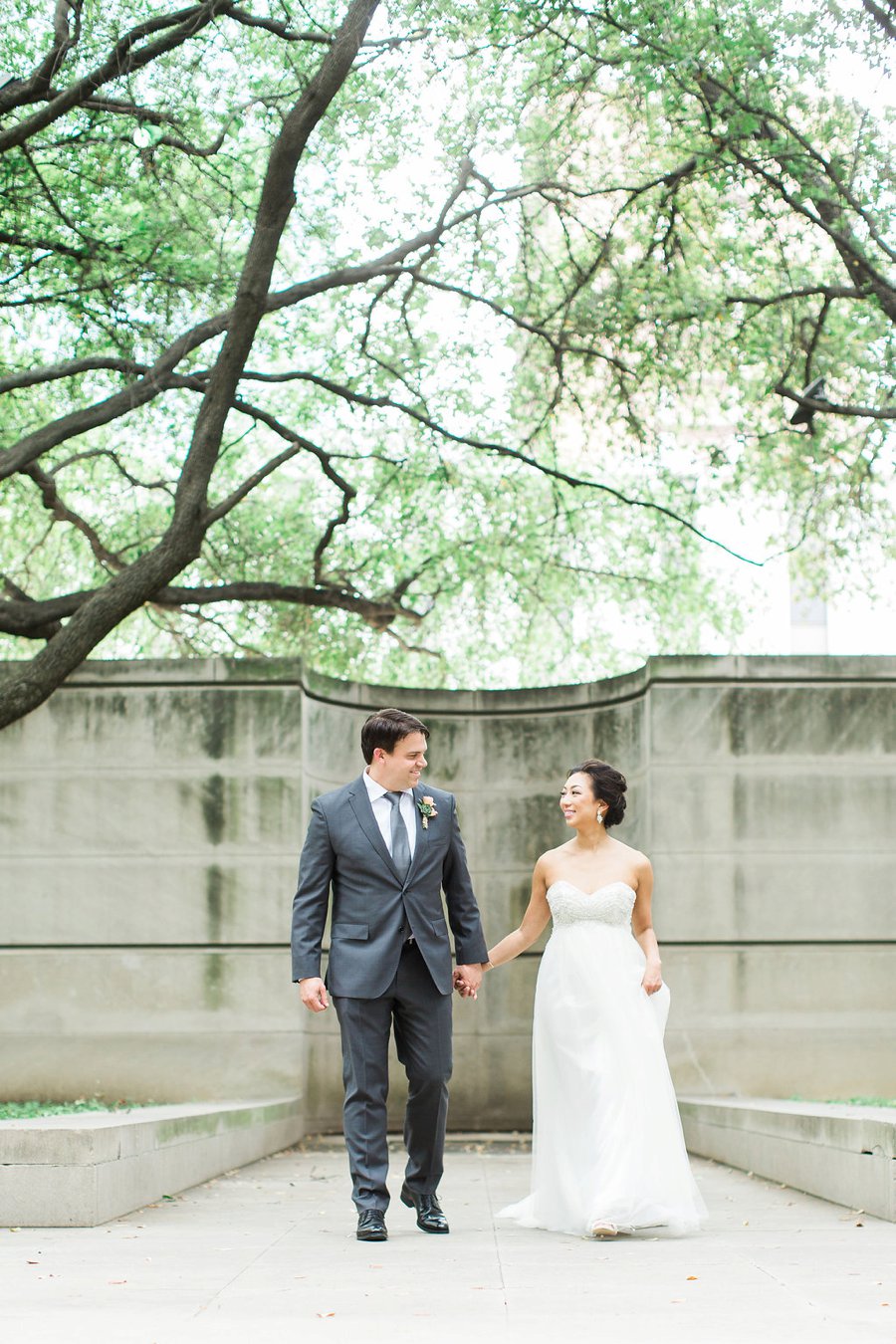 Green & White Modern Garden Dallas Wedding via TheELD.com