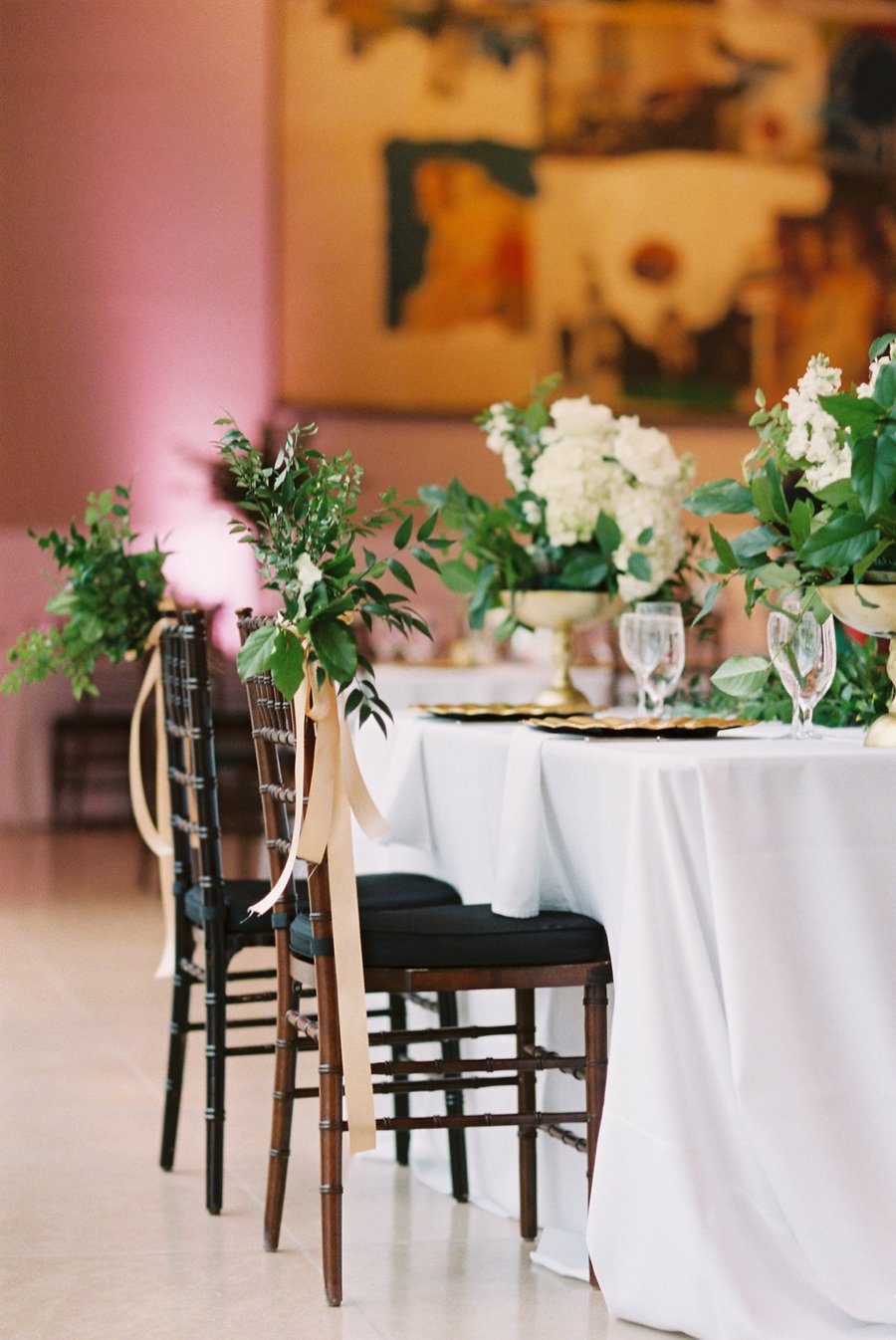 Green & White Modern Garden Dallas Wedding via TheELD.com