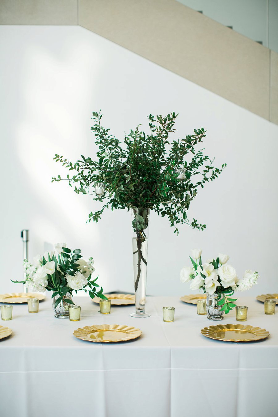 Green & White Modern Garden Dallas Wedding via TheELD.com