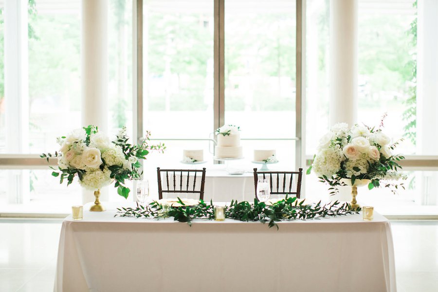 Green & White Modern Garden Dallas Wedding via TheELD.com