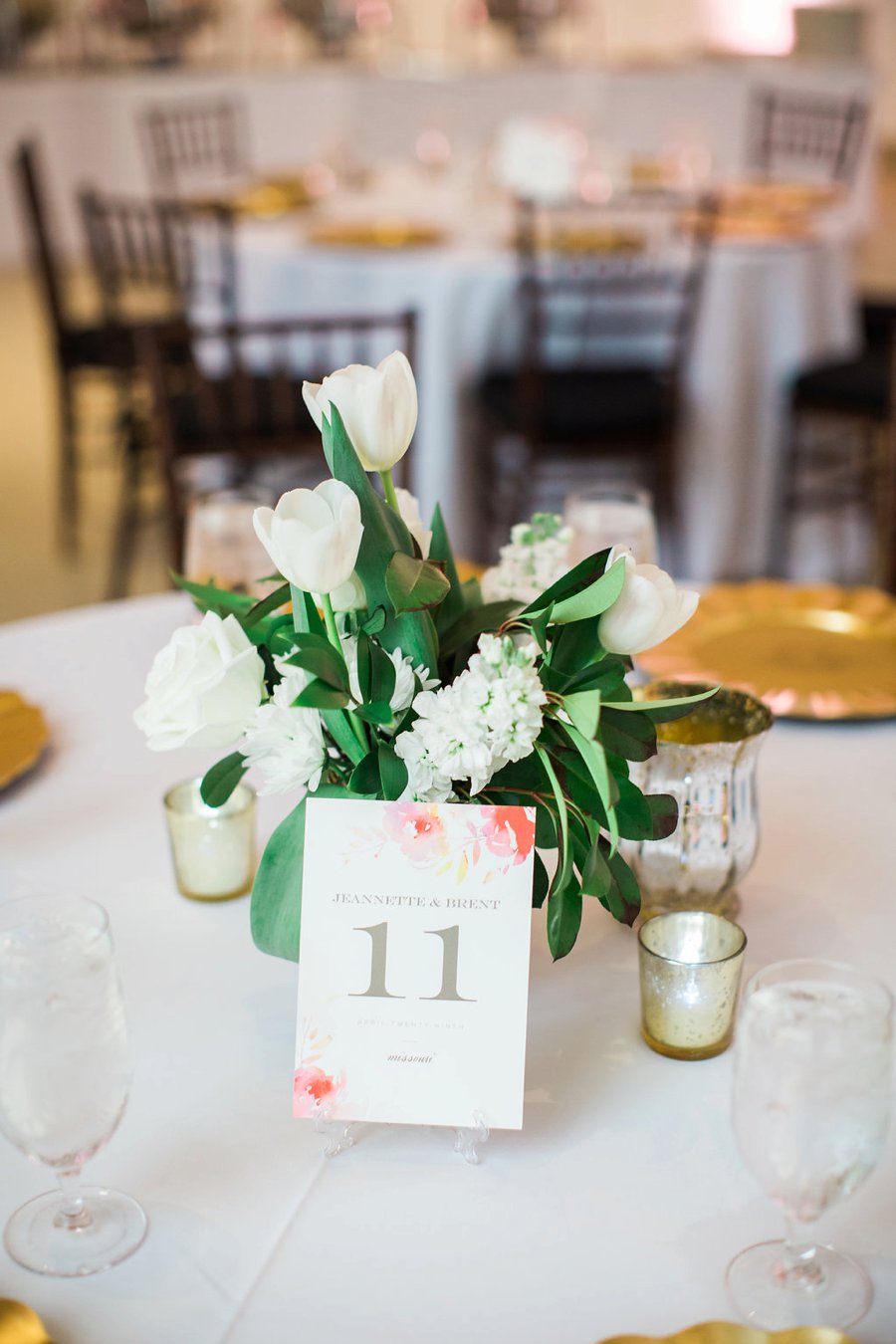 Green & White Modern Garden Dallas Wedding via TheELD.com