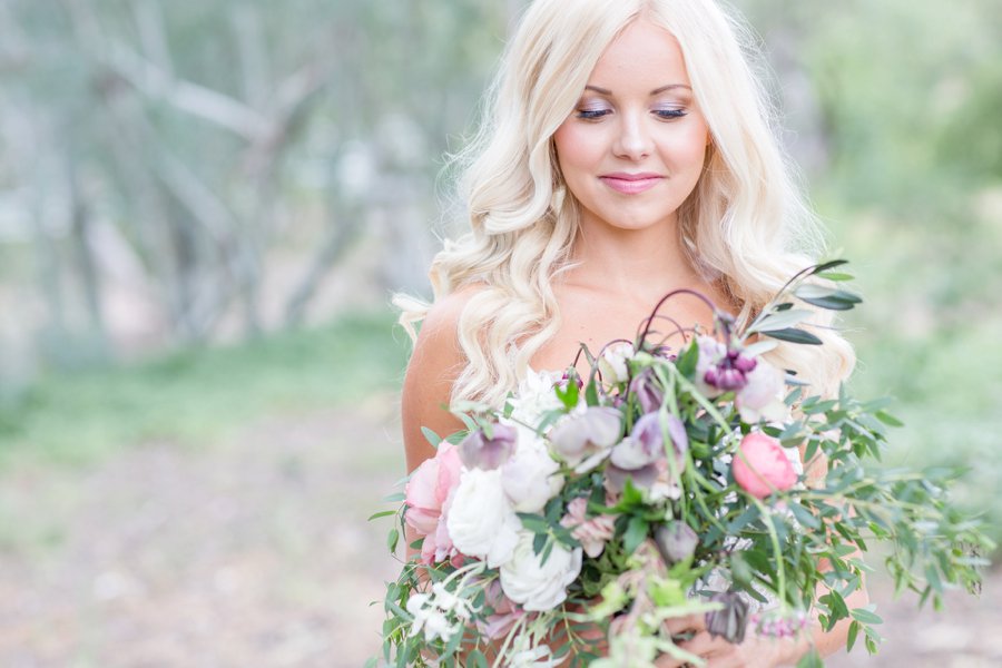 Romantic Blush & Lavender Southern California Wedding Ideas via TheELD.com