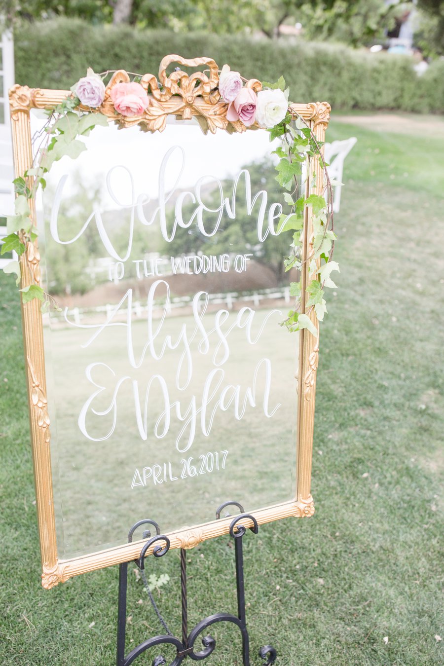 Romantic Blush & Lavender Southern California Wedding Ideas via TheELD.com