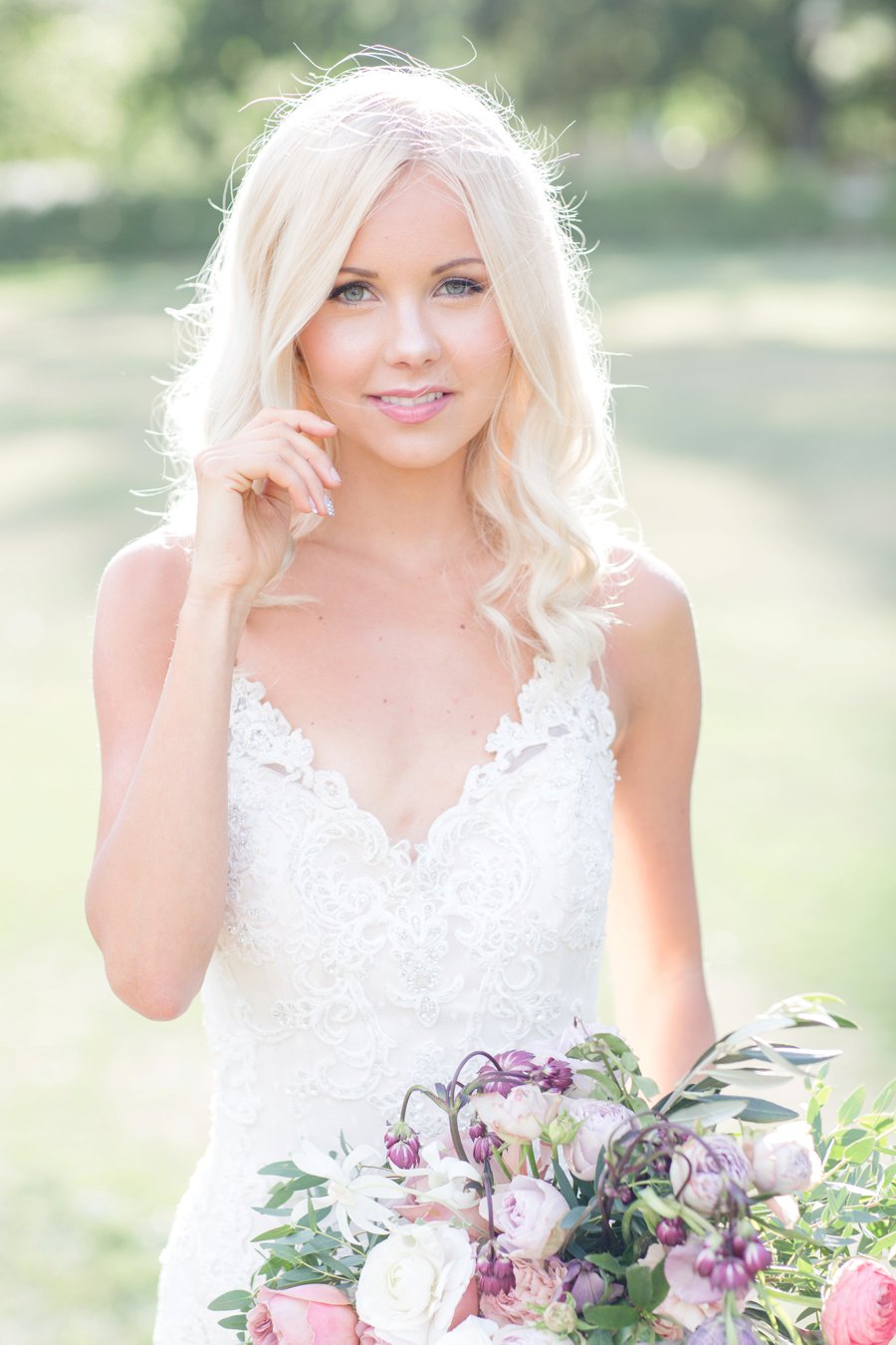 Romantic Blush & Lavender Southern California Wedding Ideas via TheELD.com