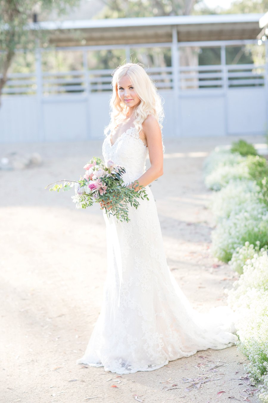 Romantic Blush & Lavender Southern California Wedding Ideas via TheELD.com