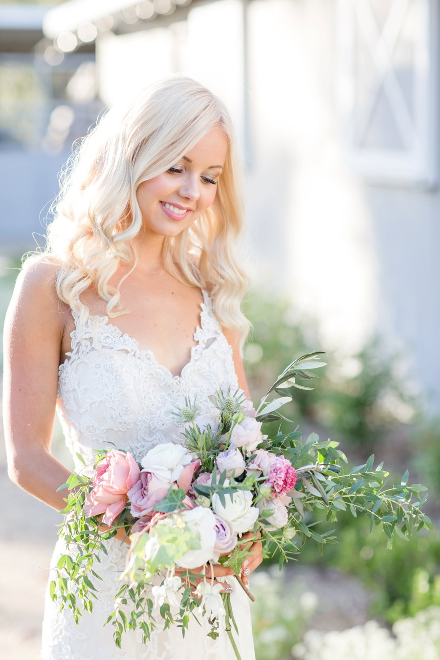 Romantic Blush & Lavender Southern California Wedding Ideas via TheELD.com