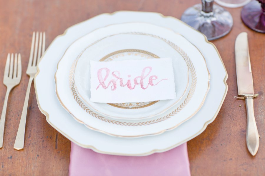 Romantic Blush & Lavender Southern California Wedding Ideas via TheELD.com