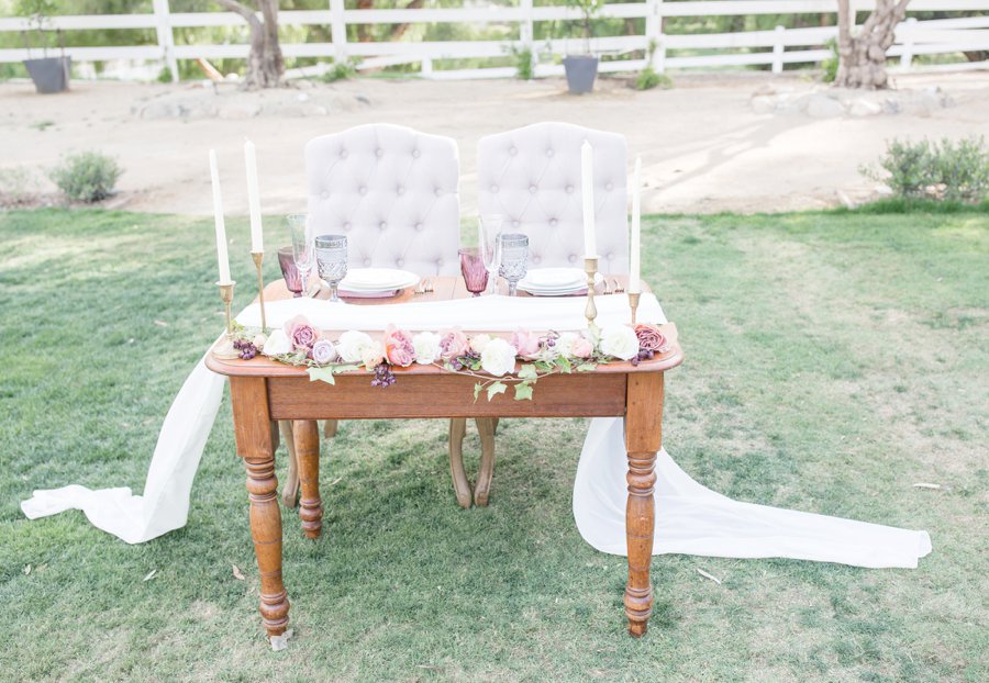 Romantic Blush & Lavender Southern California Wedding Ideas via TheELD.com