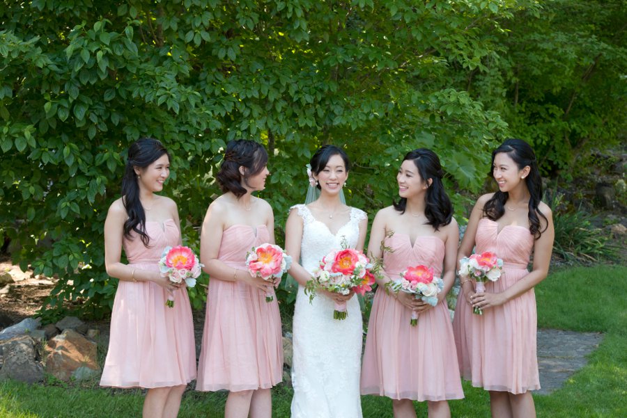 A Romantic Pink & Blue Watercolor California Wedding via TheELD.com