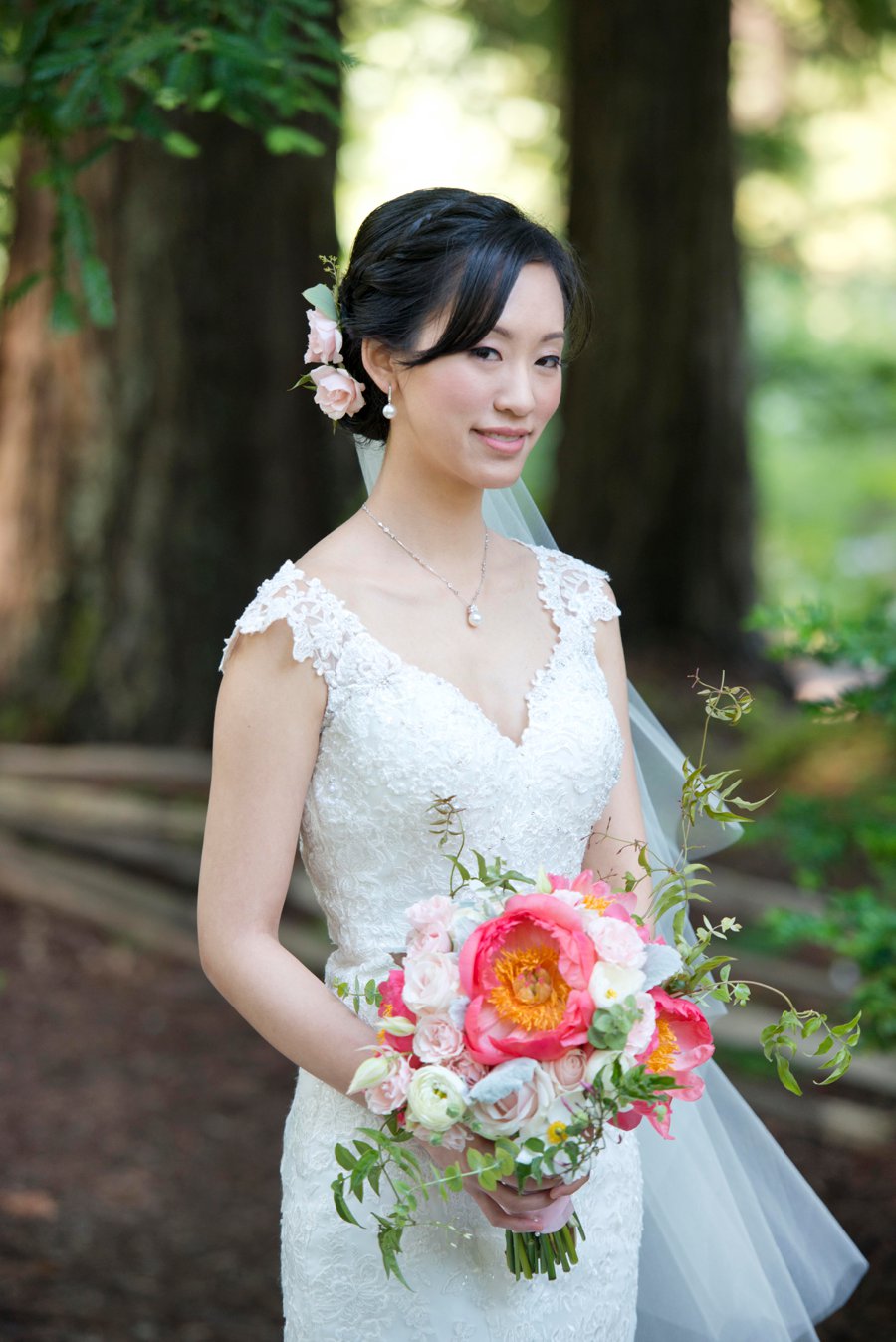 A Romantic Pink & Blue Watercolor California Wedding via TheELD.com