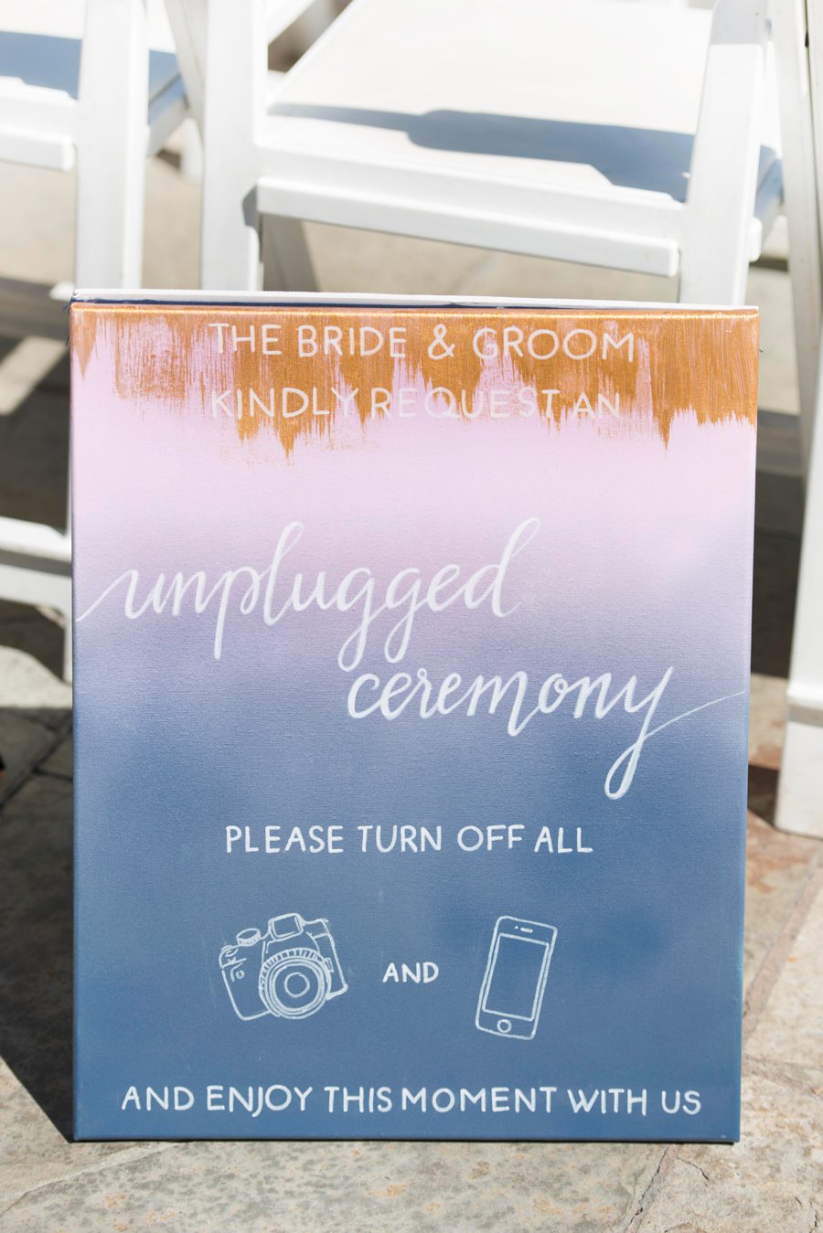 A Romantic Pink & Blue Watercolor California Wedding via TheELD.com