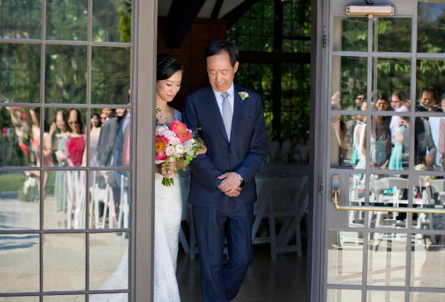 A Romantic Pink & Blue Watercolor California Wedding via TheELD.com