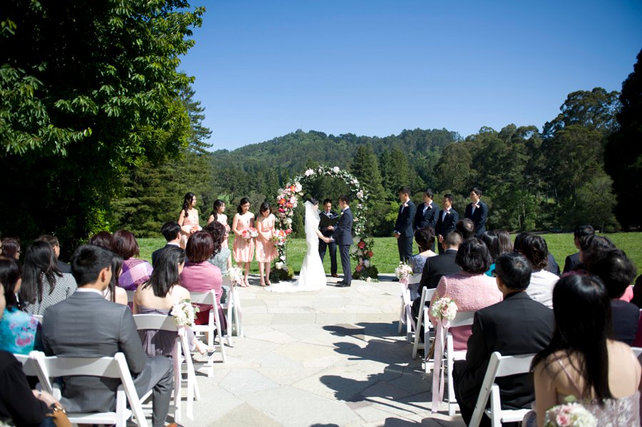 A Romantic Pink & Blue Watercolor California Wedding via TheELD.com