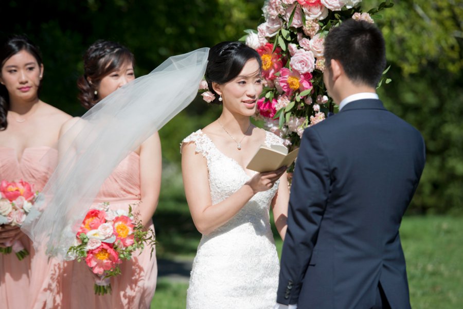 A Romantic Pink & Blue Watercolor California Wedding via TheELD.com