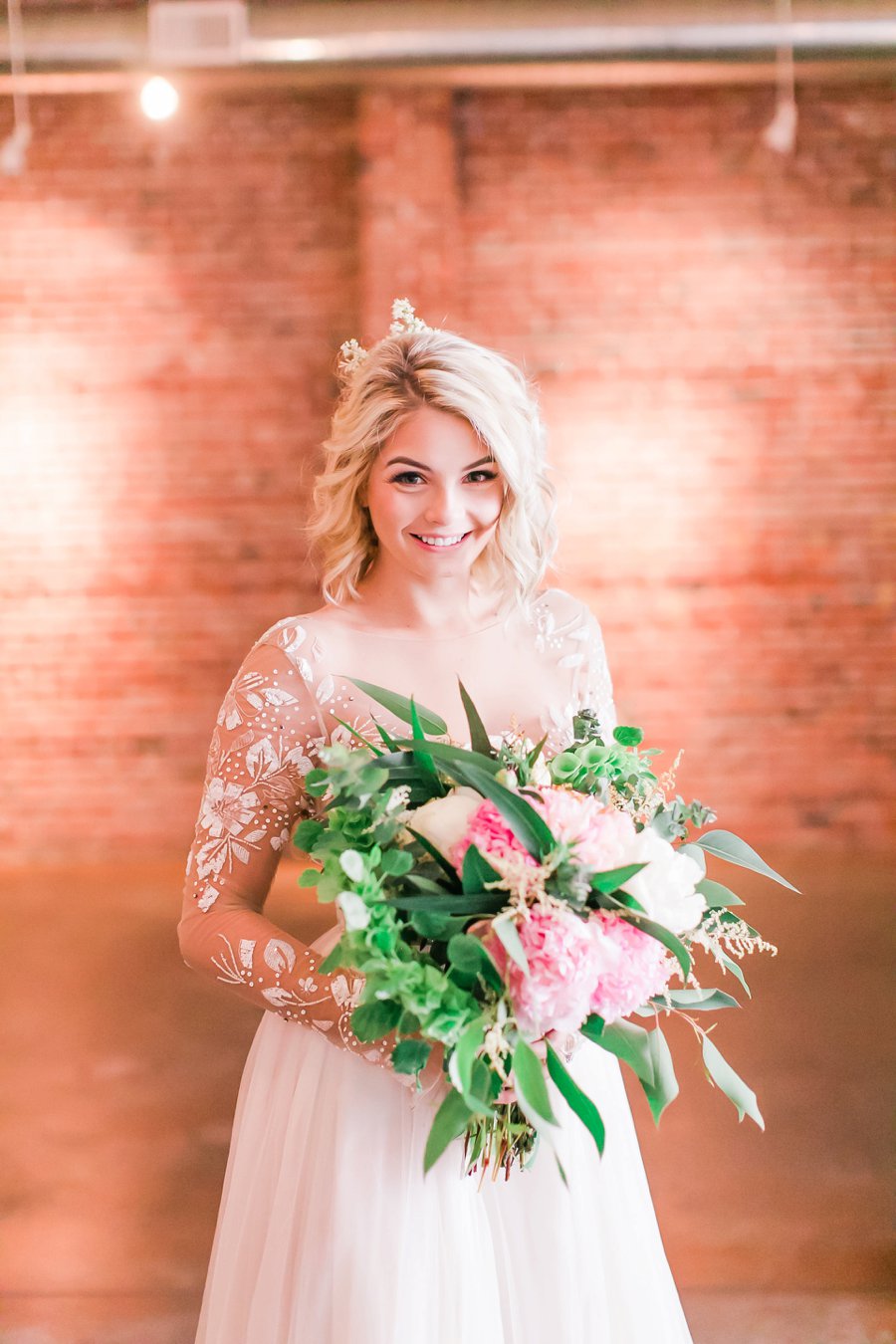 Copper, Blush & Green Modern Romantic Wedding Ideas via TheELD.com