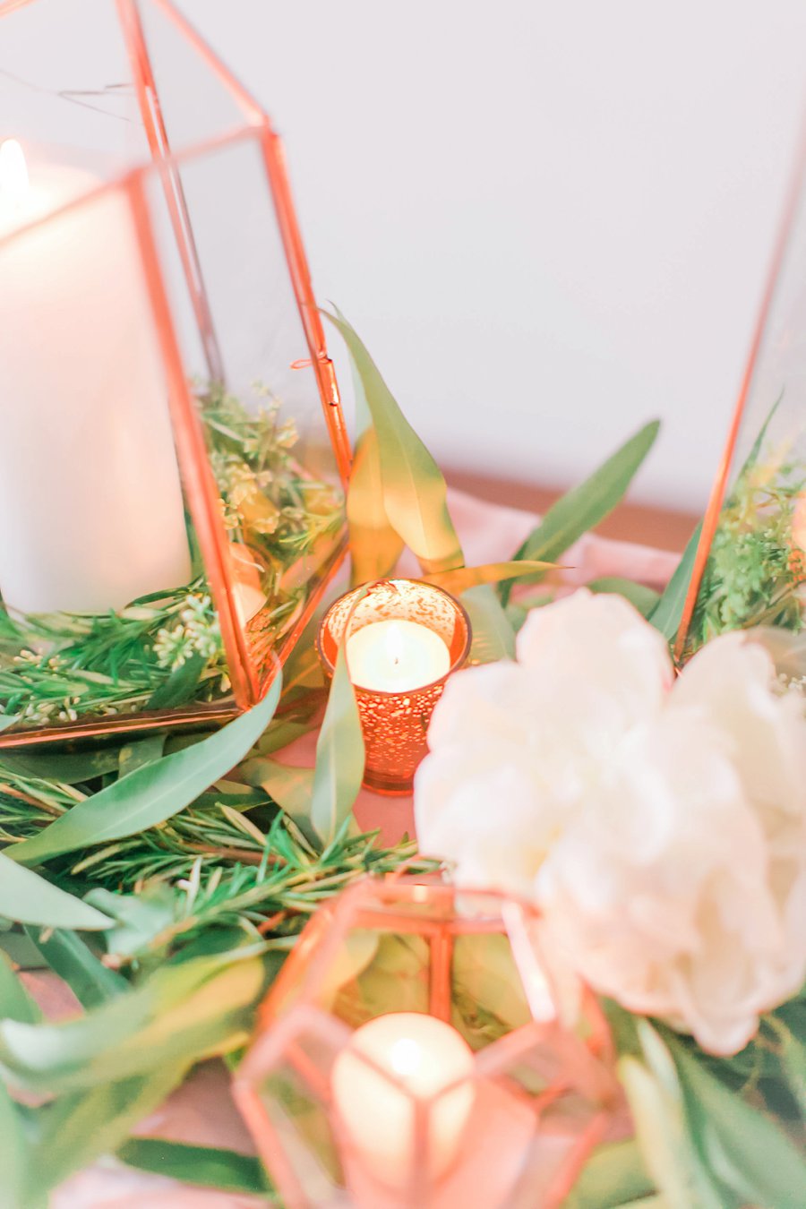 Copper, Blush & Green Modern Romantic Wedding Ideas via TheELD.com