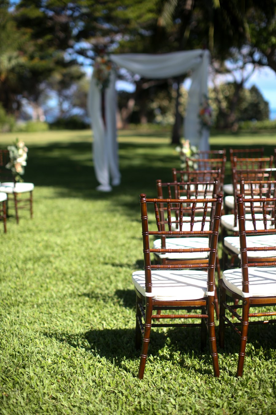 A Rustic Blush & White Intimate Maui Destination Wedding via TheELD.com