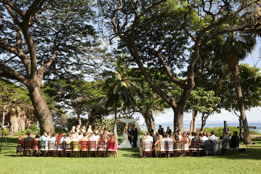 A Rustic Blush & White Intimate Maui Destination Wedding via TheELD.com