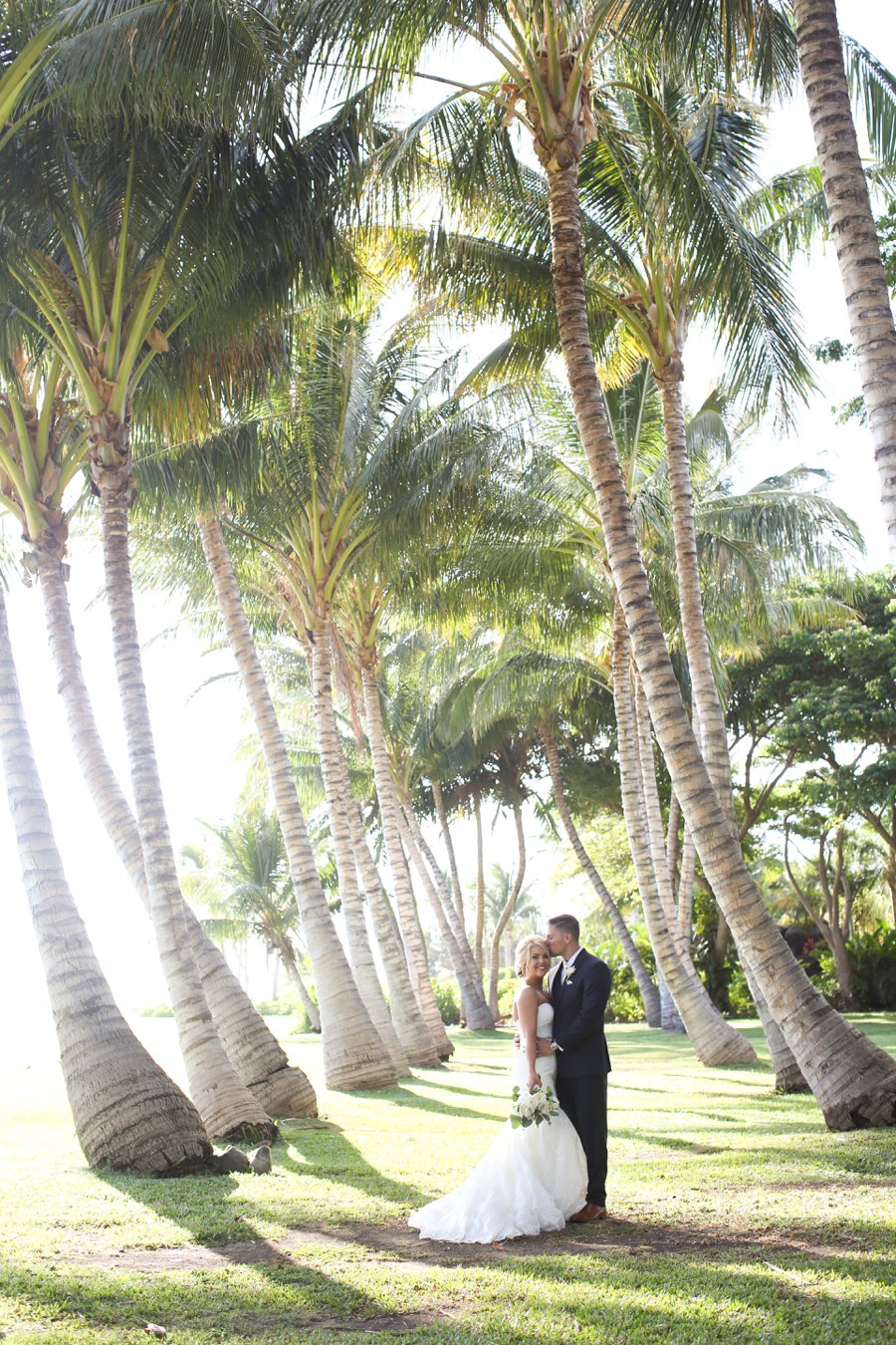 A Rustic Blush & White Intimate Maui Destination Wedding via TheELD.com