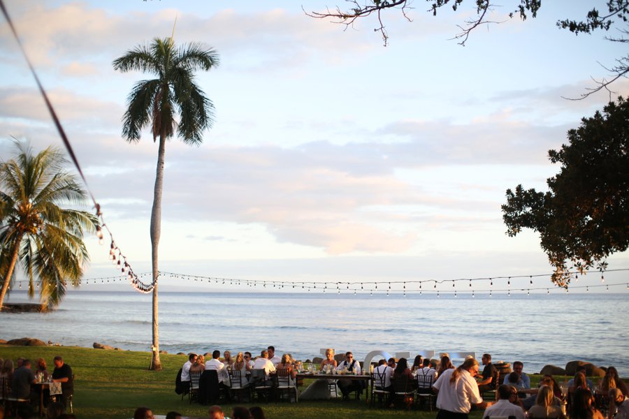 A Rustic Blush & White Intimate Maui Destination Wedding via TheELD.com