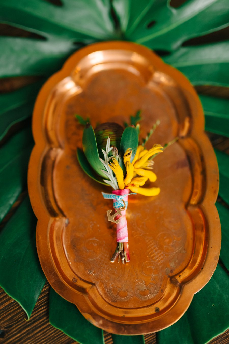 Colorful & Elegant Tropical Wedding Ideas via TheELD.com