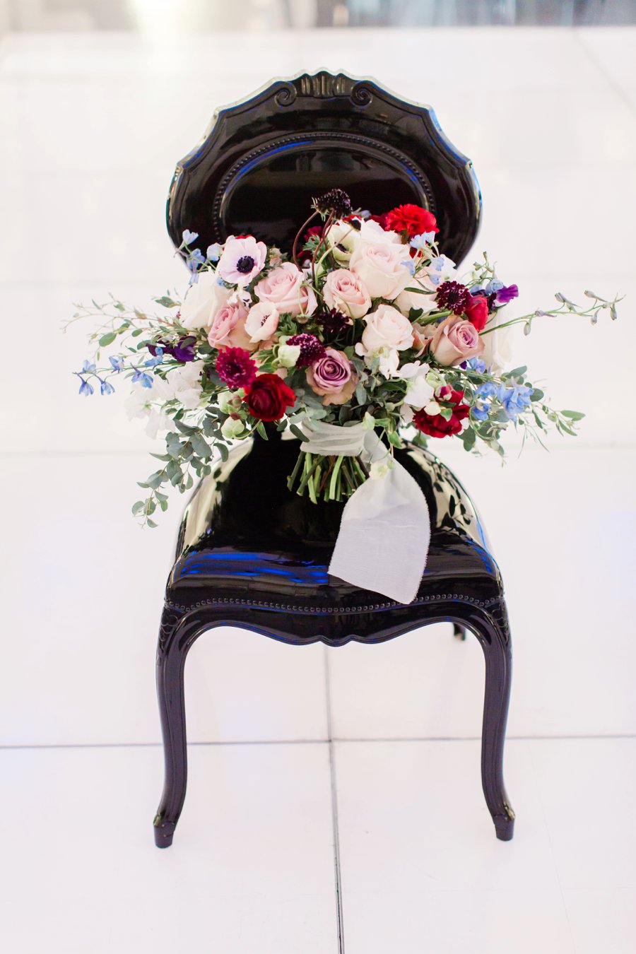 Blue, Black, & White Modern Elegant Wedding Ideas via TheELD.com