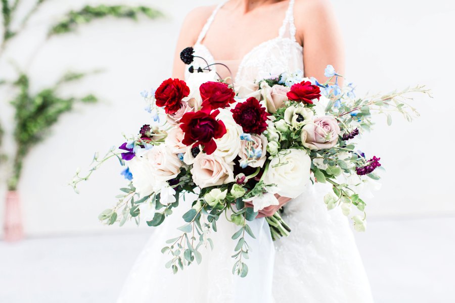 Blue, Black, & White Modern Elegant Wedding Ideas via TheELD.com