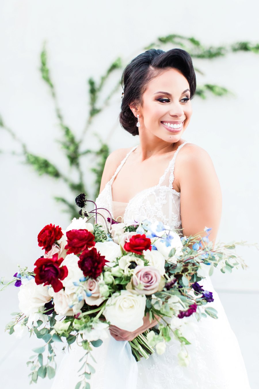 Blue, Black, & White Modern Elegant Wedding Ideas via TheELD.com