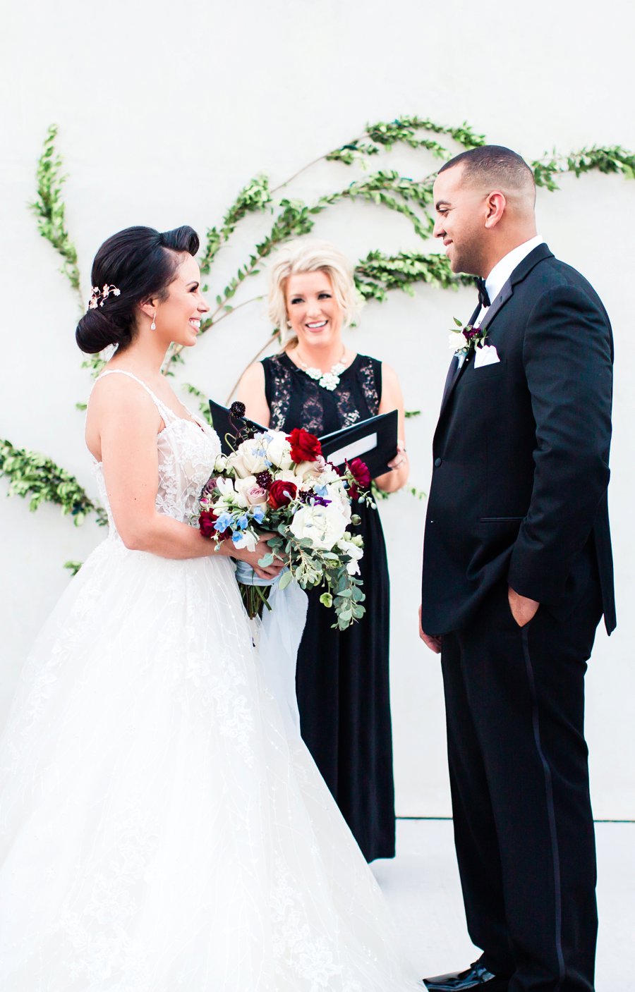 Blue, Black, & White Modern Elegant Wedding Ideas via TheELD.com