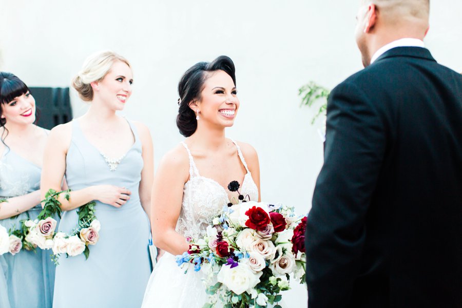 Blue, Black, & White Modern Elegant Wedding Ideas via TheELD.com