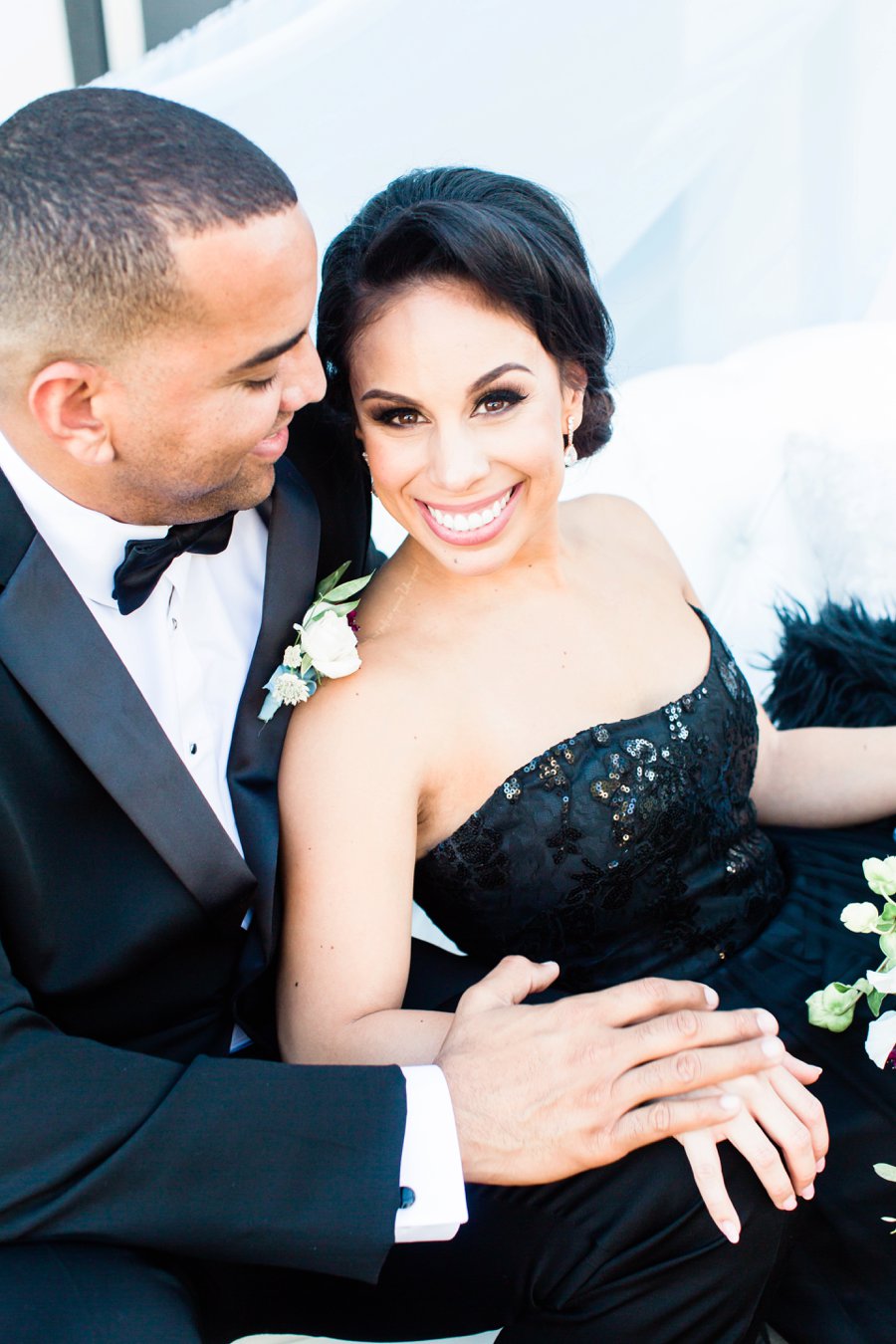 Blue, Black, & White Modern Elegant Wedding Ideas via TheELD.com