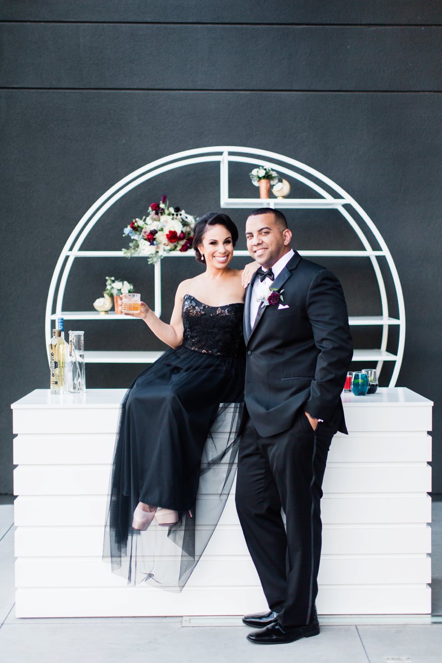 Blue, Black, & White Modern Elegant Wedding Ideas via TheELD.com