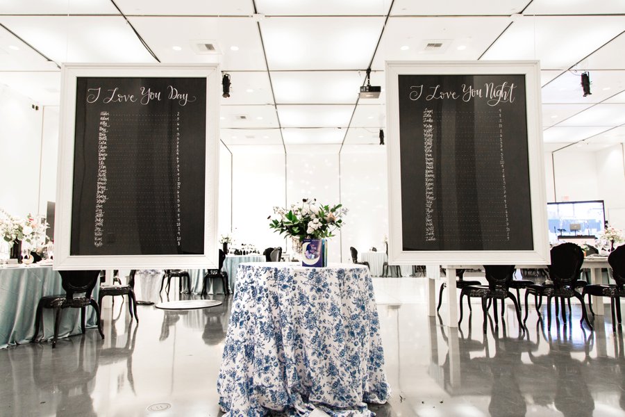 Blue, Black, & White Modern Elegant Wedding Ideas via TheELD.com