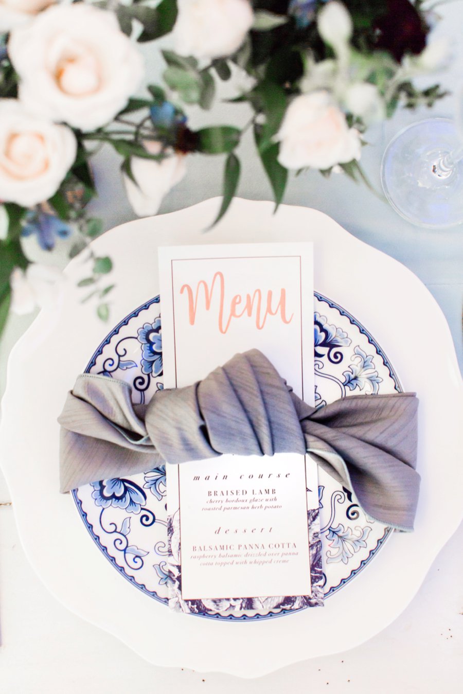 Blue, Black, & White Modern Elegant Wedding Ideas via TheELD.com