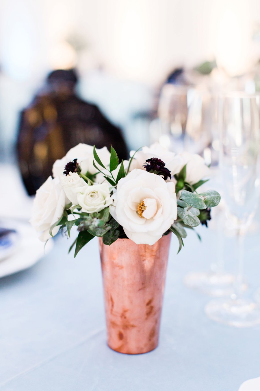 Blue, Black, & White Modern Elegant Wedding Ideas via TheELD.com