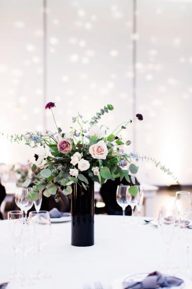 Blue, Black, & White Modern Elegant Wedding Ideas via TheELD.com