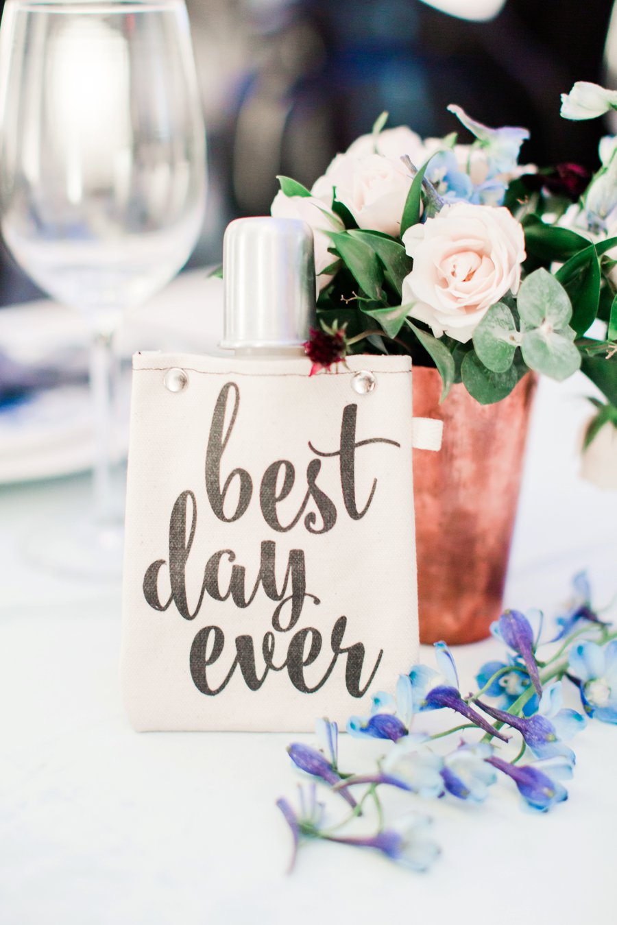 Blue, Black, & White Modern Elegant Wedding Ideas via TheELD.com