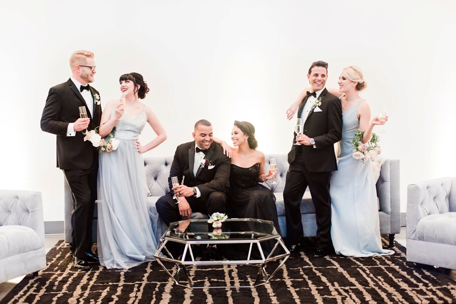 Blue, Black, & White Modern Elegant Wedding Ideas via TheELD.com