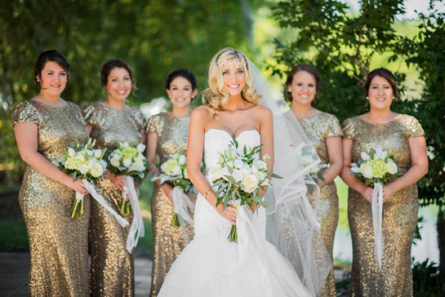 A Gold Rustic Glam Florida Wedding via TheELD.com