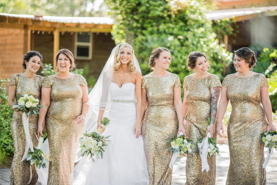 A Gold Rustic Glam Florida Wedding via TheELD.com