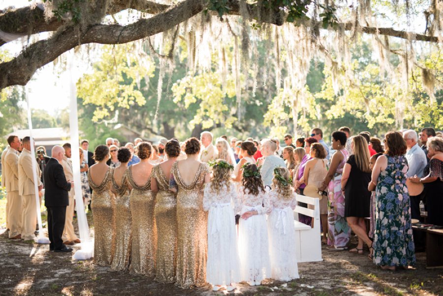 A Gold Rustic Glam Florida Wedding via TheELD.com