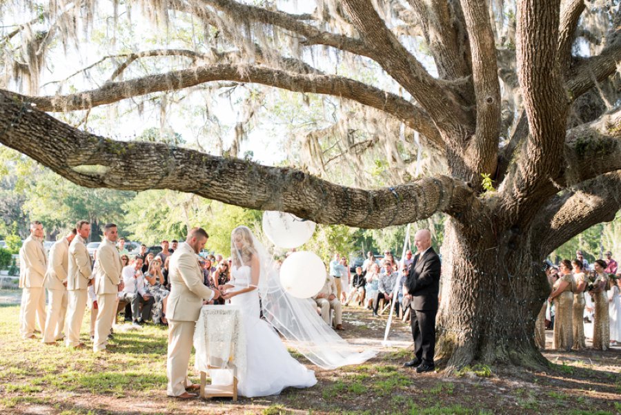 A Gold Rustic Glam Florida Wedding via TheELD.com