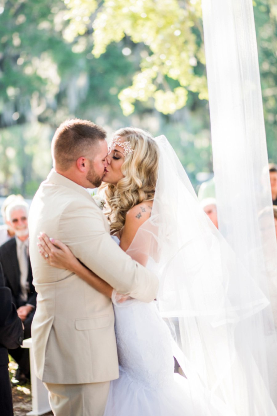 A Gold Rustic Glam Florida Wedding via TheELD.com