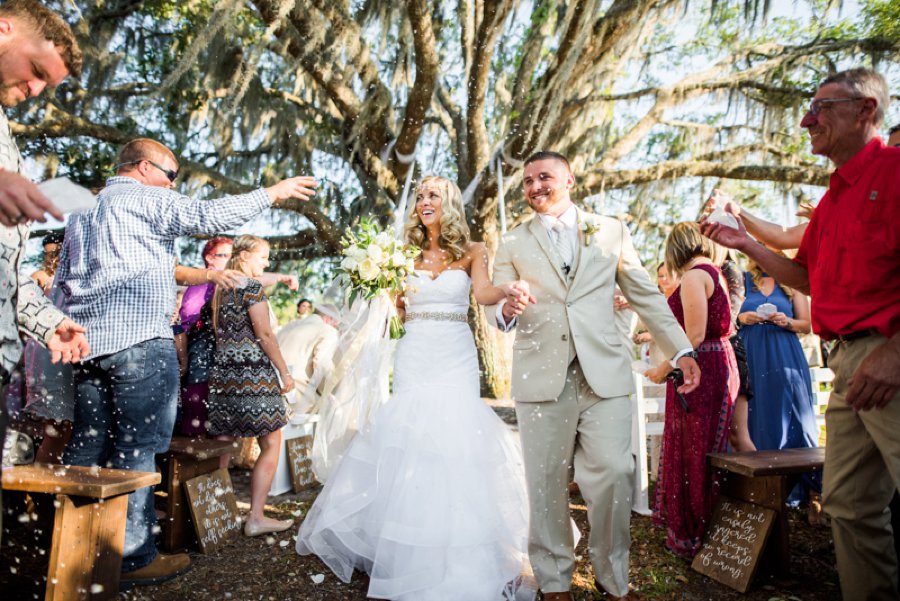 A Gold Rustic Glam Florida Wedding via TheELD.com