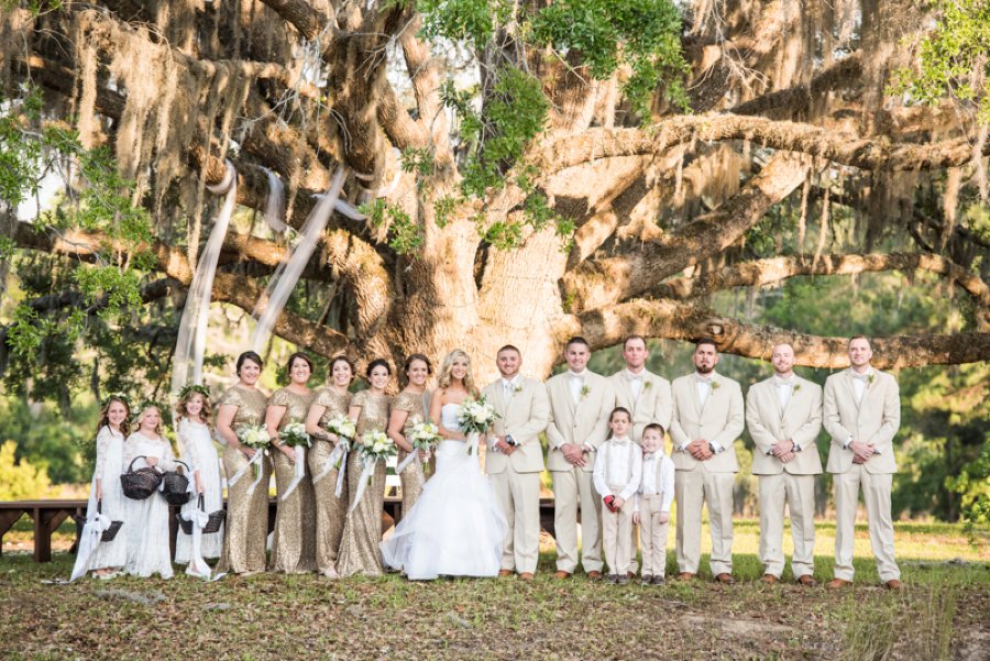 A Gold Rustic Glam Florida Wedding via TheELD.com