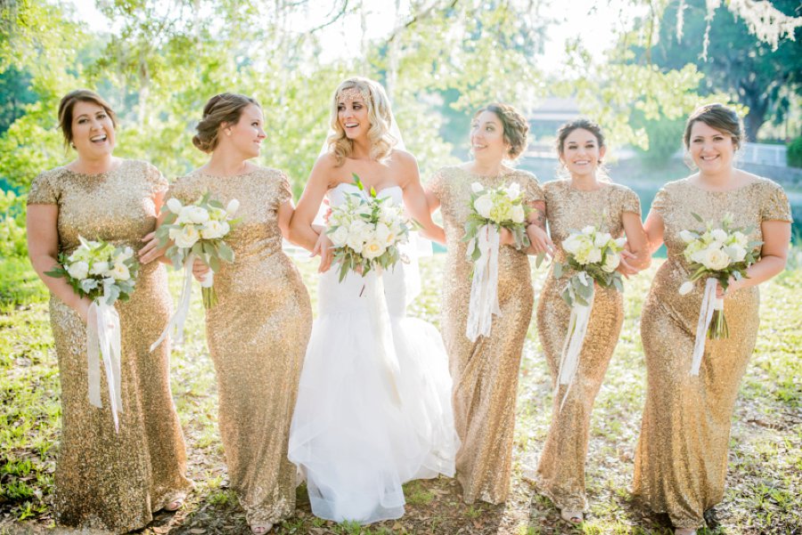 A Gold Rustic Glam Florida Wedding via TheELD.com