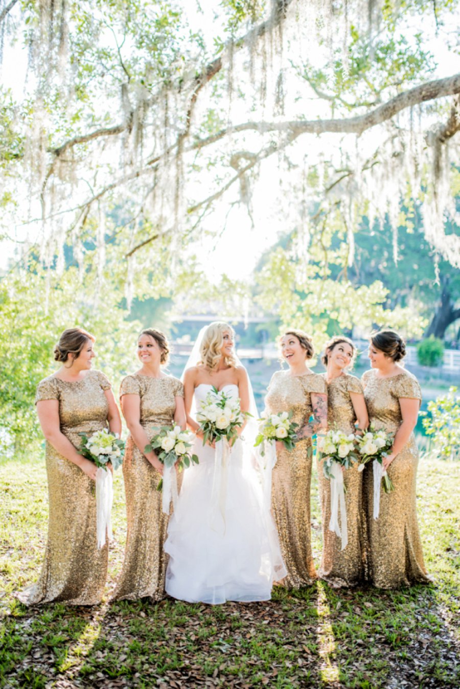 A Gold Rustic Glam Florida Wedding via TheELD.com