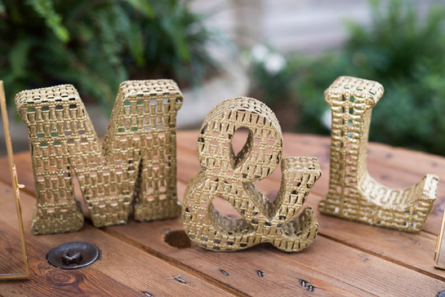 A Gold Rustic Glam Florida Wedding via TheELD.com