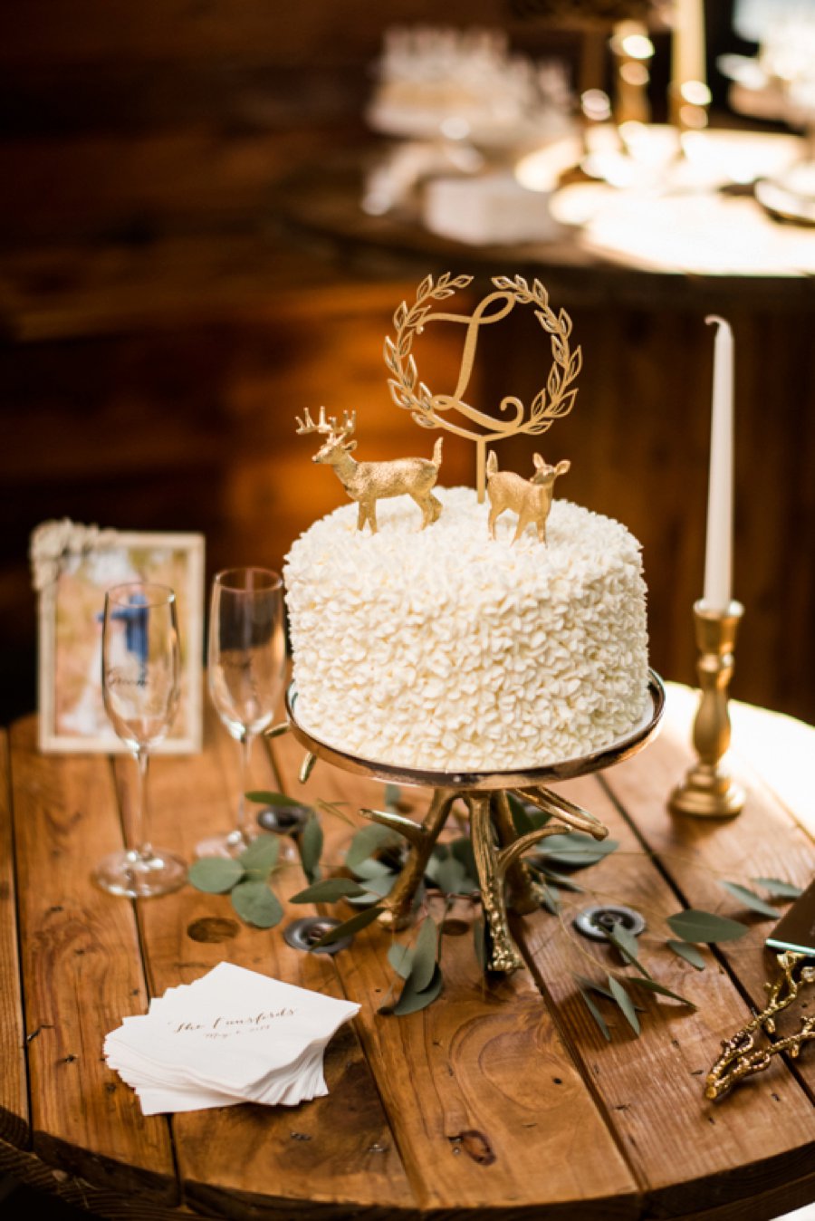 A Gold Rustic Glam Florida Wedding via TheELD.com