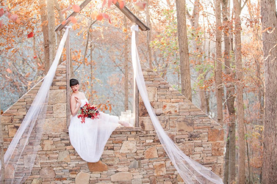 Red & Teal Whimsical Fall Wedding Ideas via TheELD.com